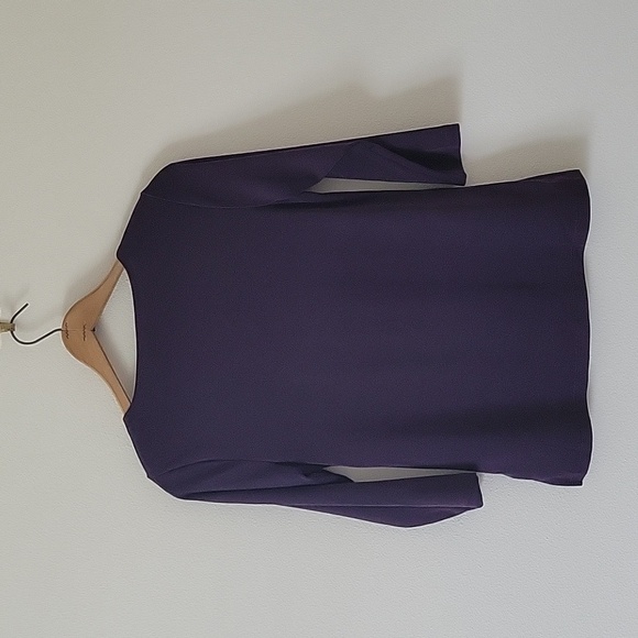 Chico's Easywear Plum 3/4 Sleeve Knit Tee Size Small - Picture 4 of 6